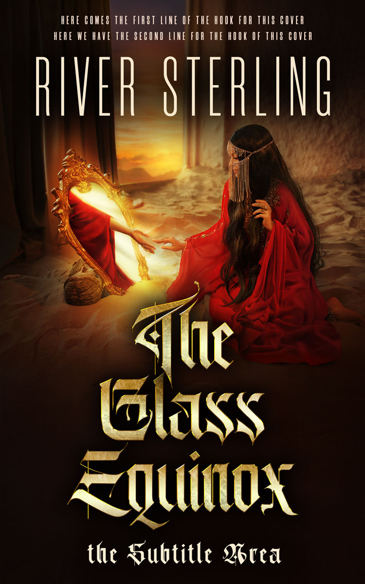 Pre Made Book Cover Antique Brass