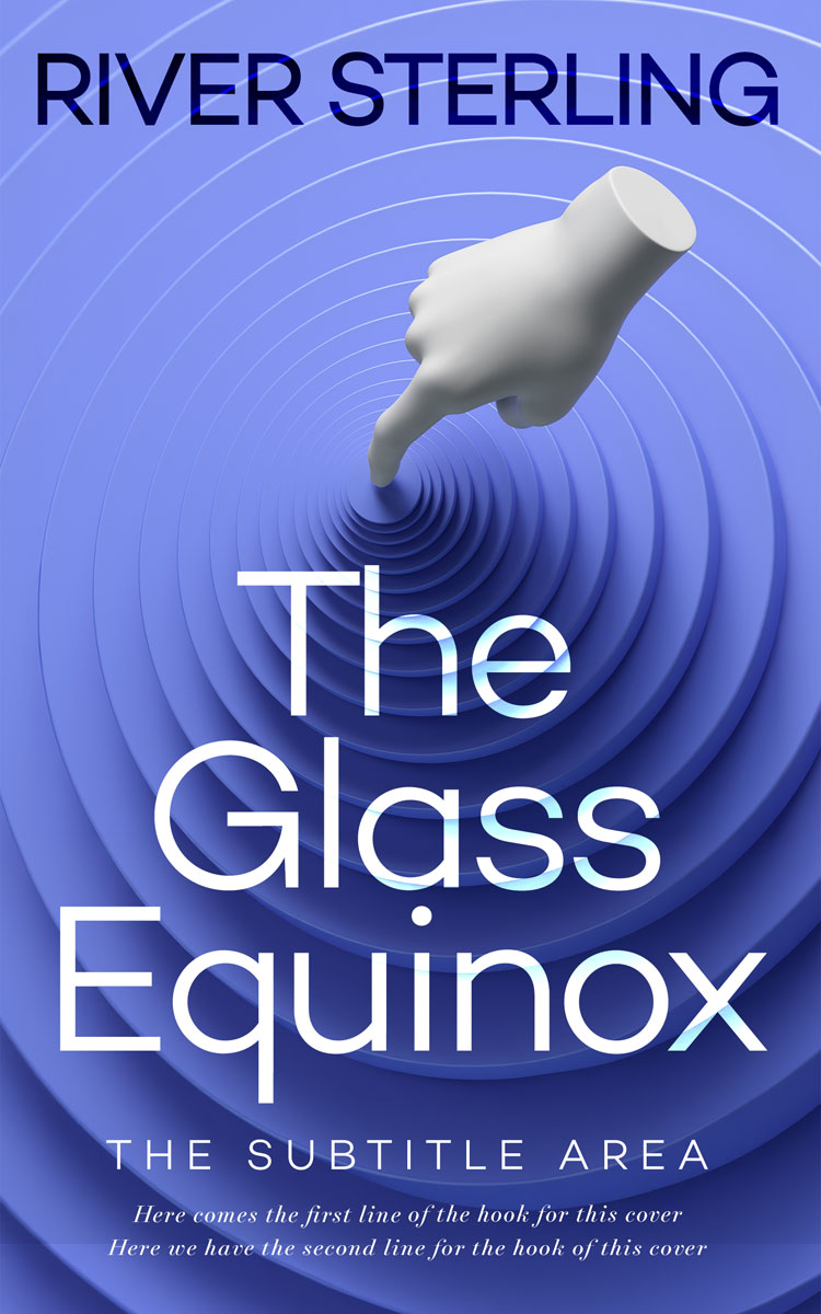 Pre Made Book Cover Indigo