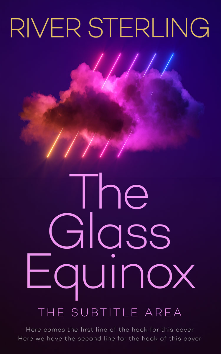 Pre Made Book Cover Violet