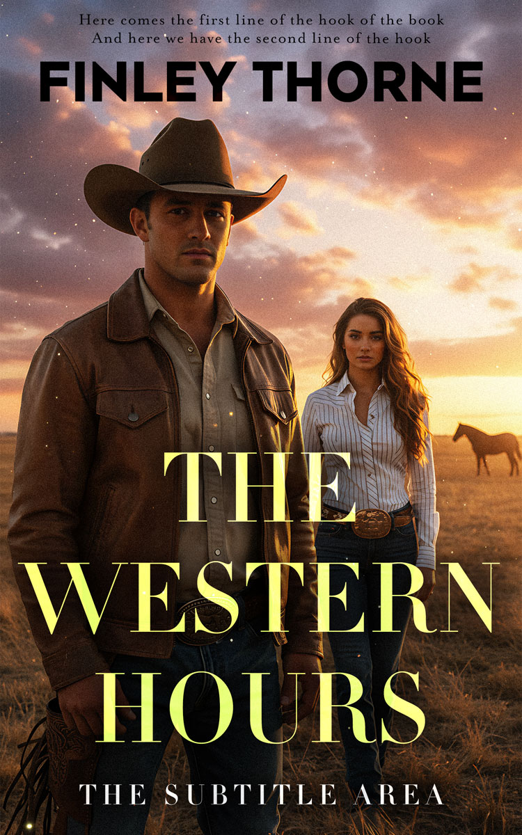 Pre Made Book Cover Gold Sand