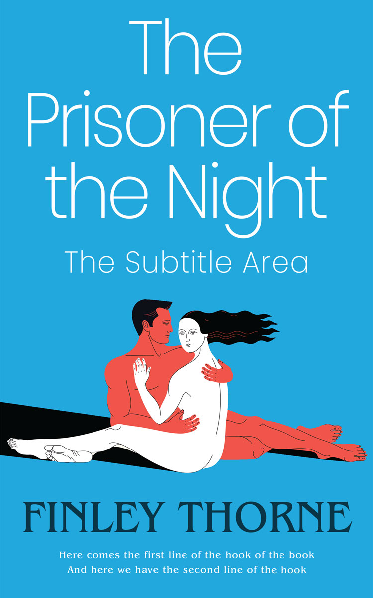 Pre Made Book Cover Curious Blue