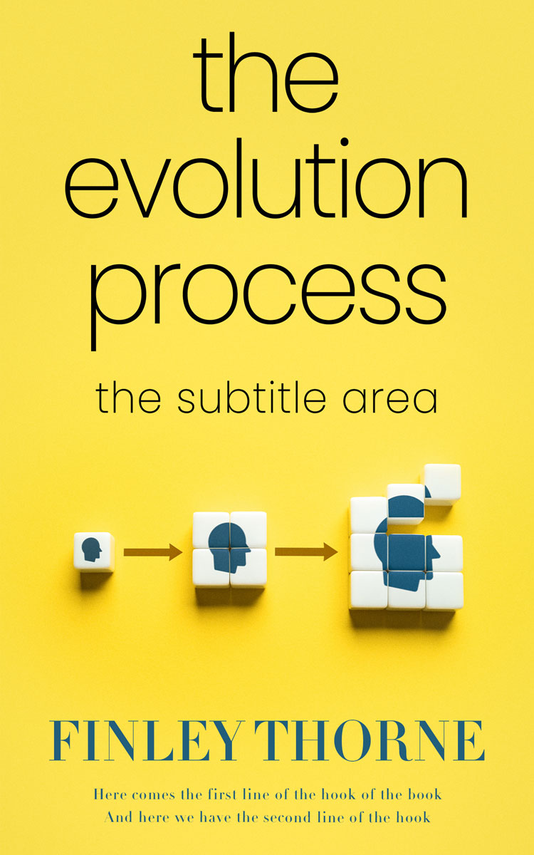 Pre Made Book Cover Energy Yellow