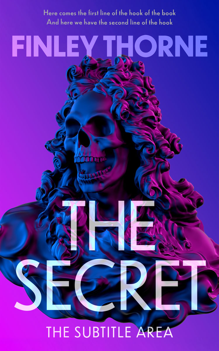 Pre Made Book Cover Purple Heart
