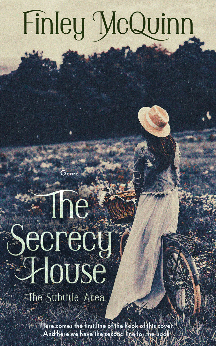 Pre Made Book Cover Soft Amber