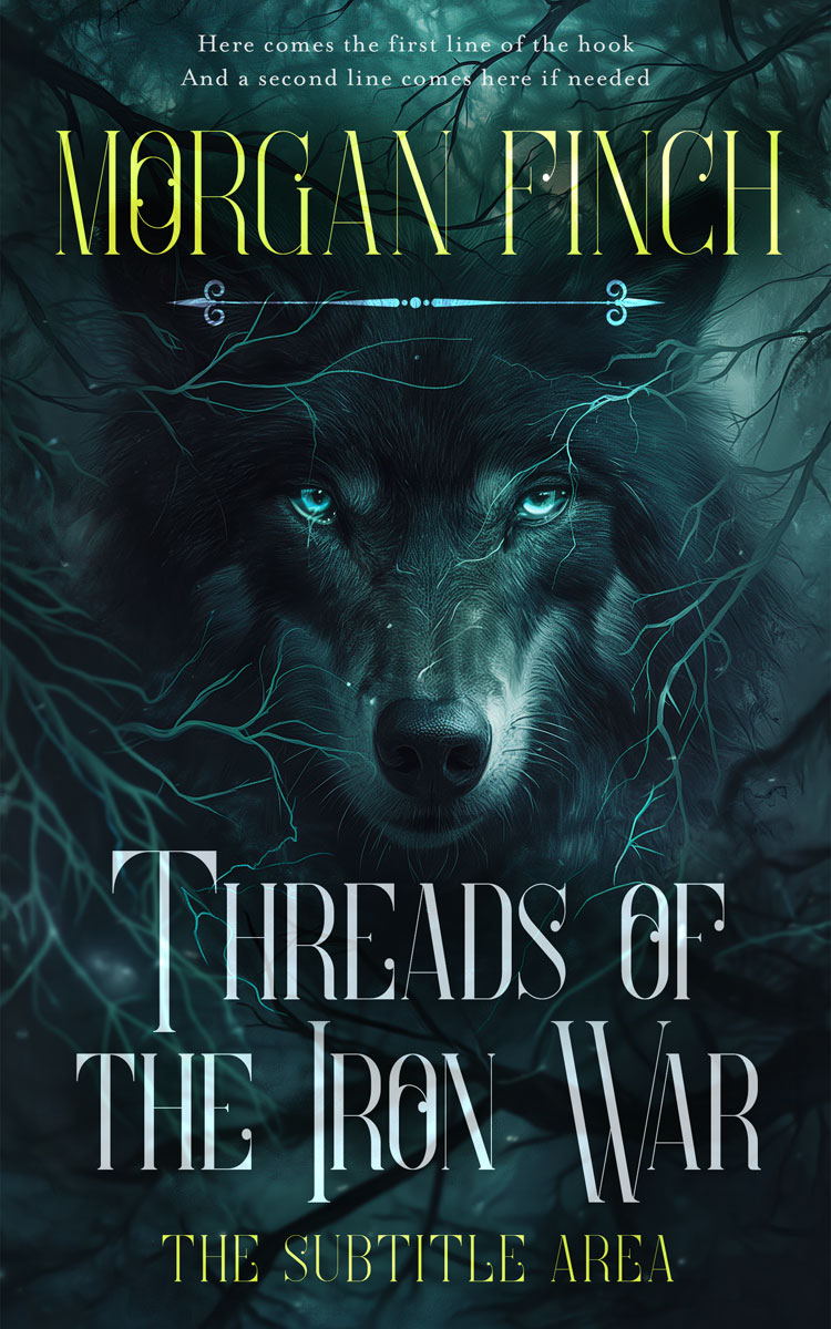 Pre Made Book Cover Timber Green