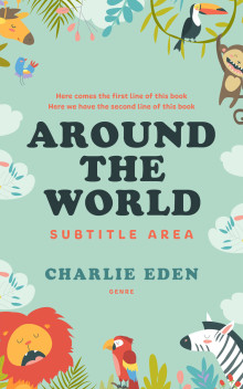 Pre Made Book Cover Surf