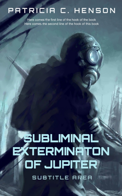 Pre Made Book Cover Pickled Bluewood