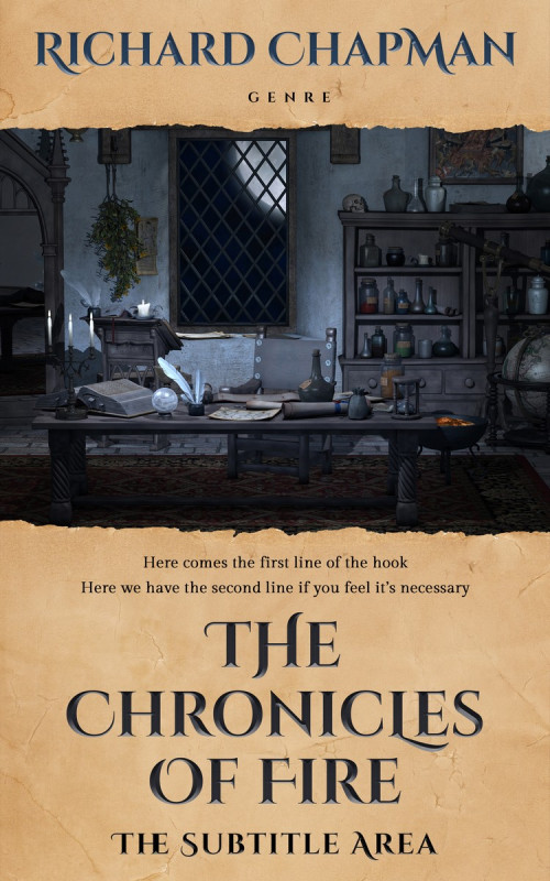 Pre Made Book Cover Tan