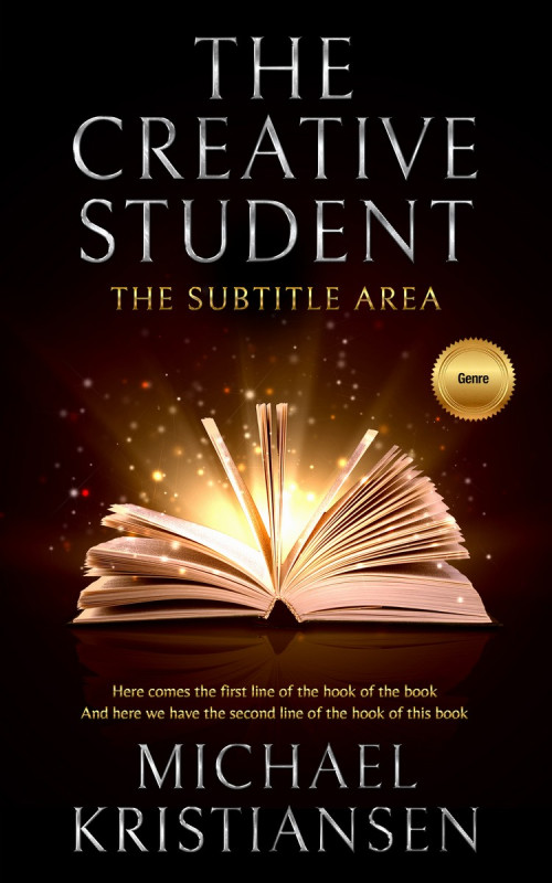 Pre Made Book Cover Tan