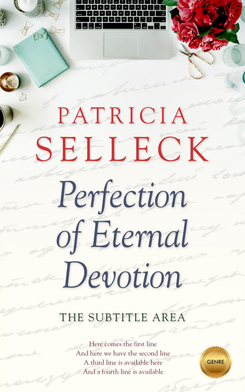 Pre Made Book Cover Green White