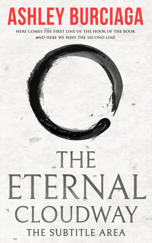 Pre Made Book Cover Hint of Red