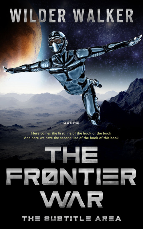 Pre Made Book Cover Silver