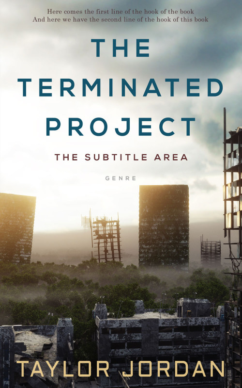 Pre Made Book Cover Swirl