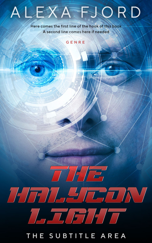 Pre Made Book Cover Chambray