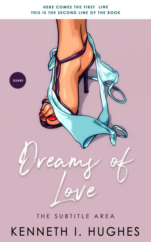 Pre Made Book Cover Lily