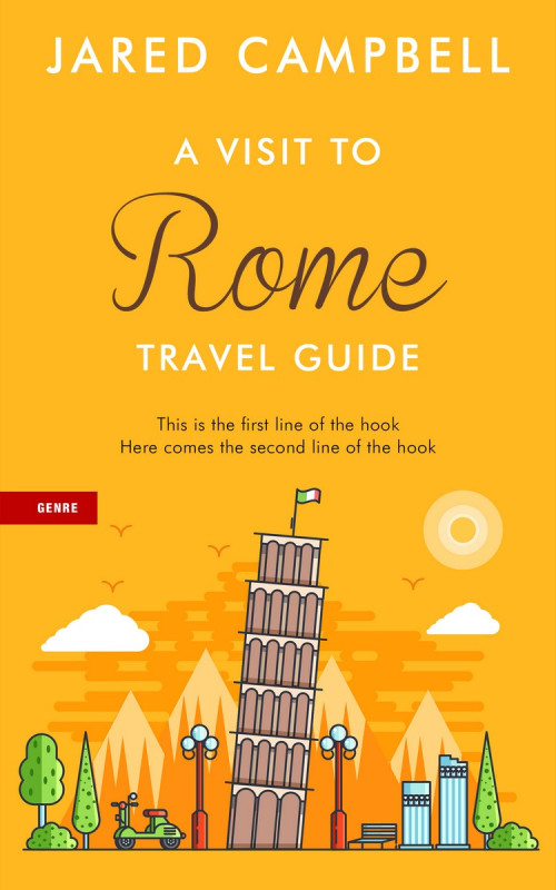 Pre Made Book Cover Lightning Yellow