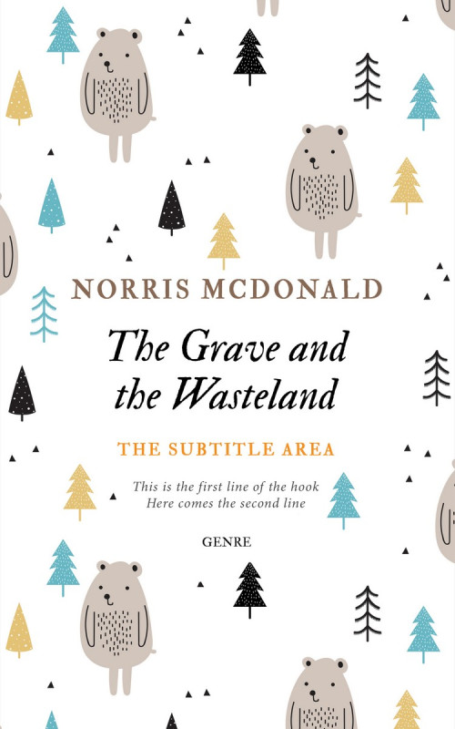 Pre Made Book Cover Silver Rust