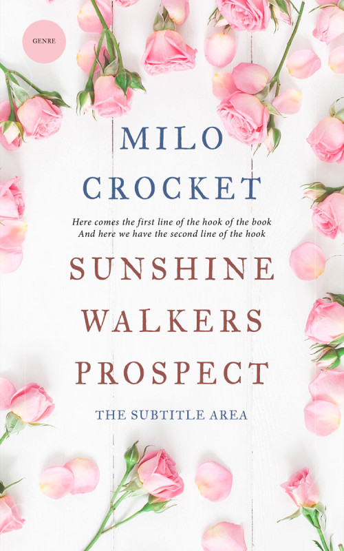 Pre Made Book Cover Dawn Pink