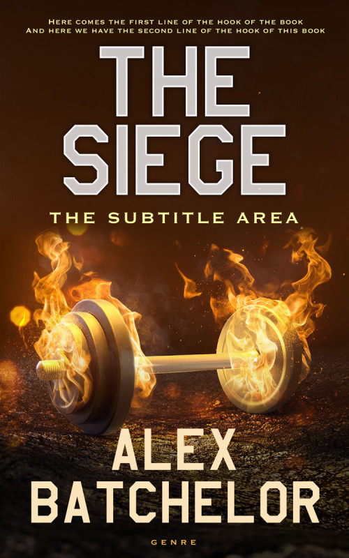 Pre Made Book Cover Graphite