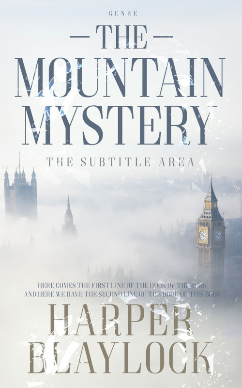 Pre Made Book Cover Black Haze