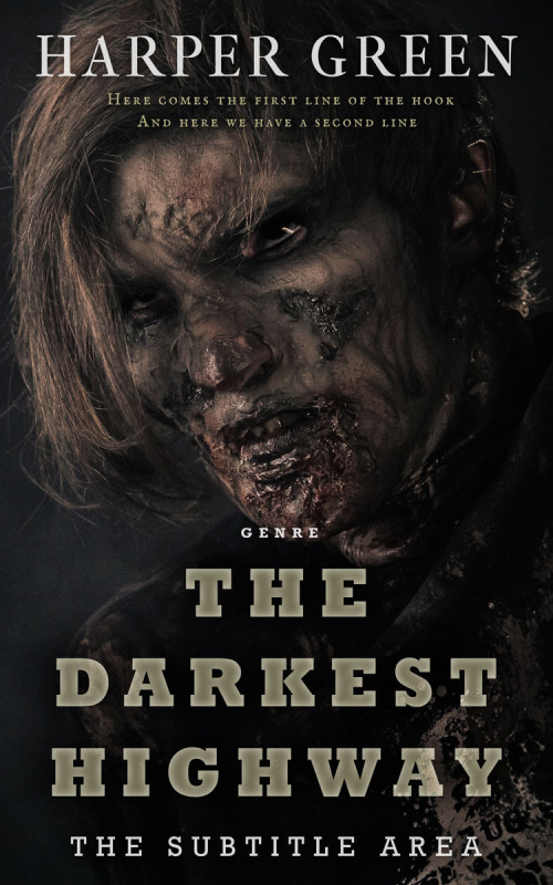 Pre Made Book Cover Cod Gray