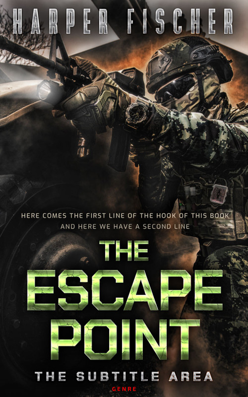 Pre Made Book Cover Cod Gray