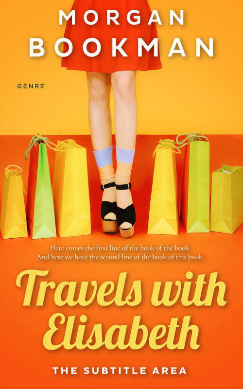 Pre Made Book Cover Carrot Orange