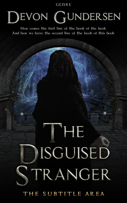 Pre Made Book Cover Black