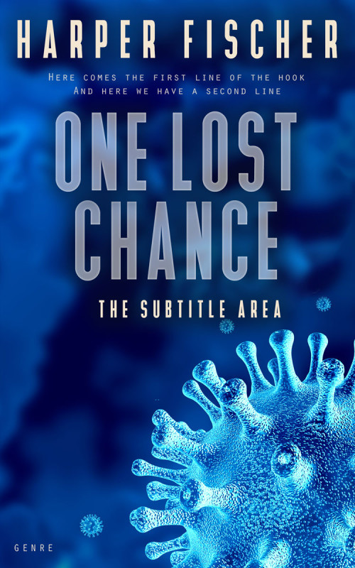 Pre Made Book Cover Catalina Blue