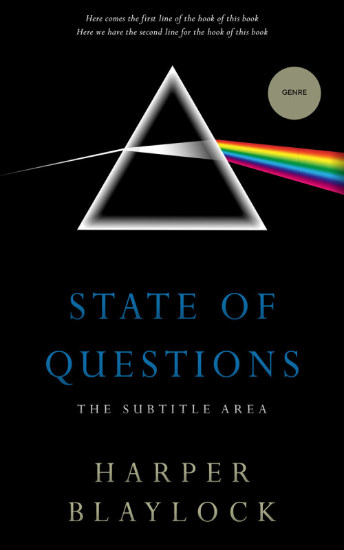 Pre Made Book Cover Black