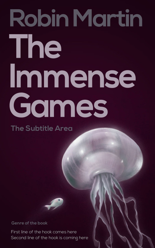 Pre Made Book Cover Aubergine