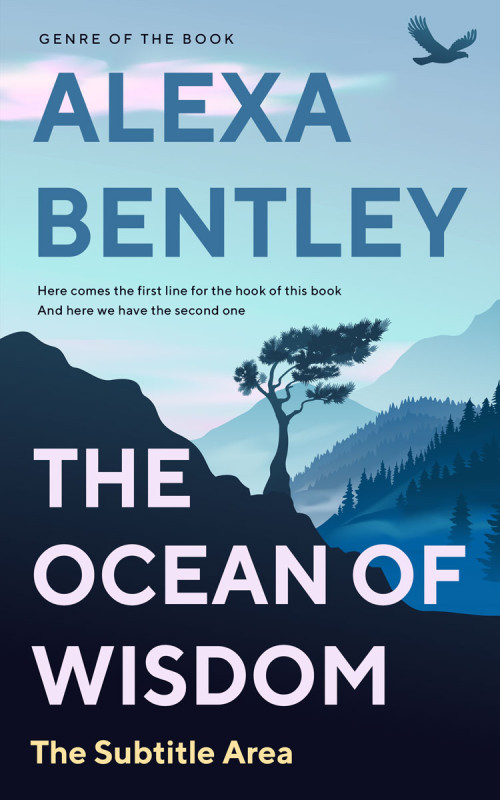 Pre Made Book Cover Nile Blue