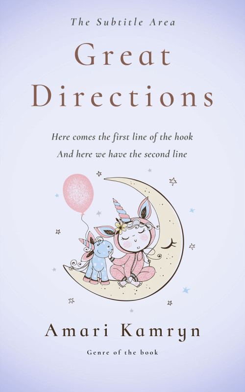 Pre Made Book Cover White Lilac