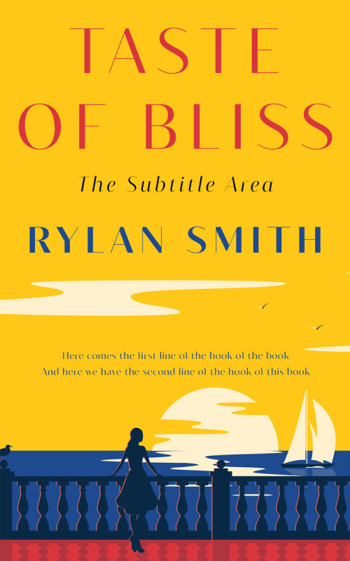 Pre Made Book Cover Lightning Yellow