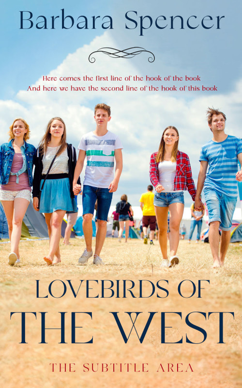 Pre Made Book Cover Swirl