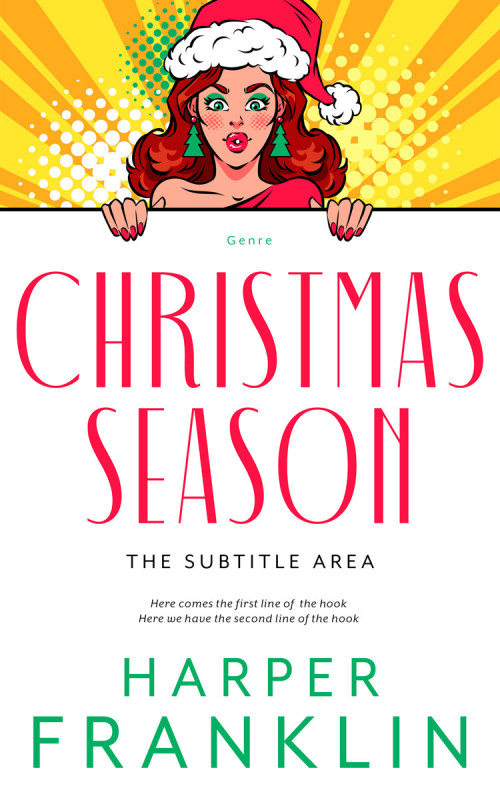 Pre Made Book Cover Green Pea