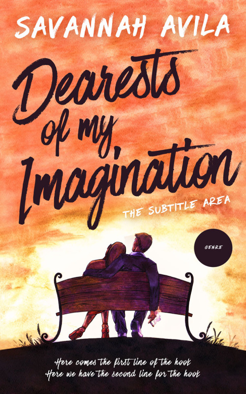 Pre Made Book Cover Sandy brown