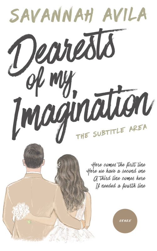 Pre Made Book Cover Soft Amber