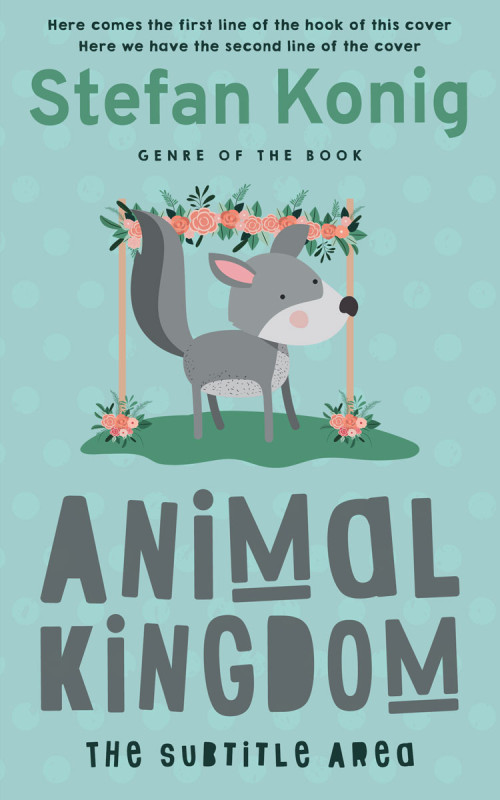 Pre Made Book Cover Shadow Green