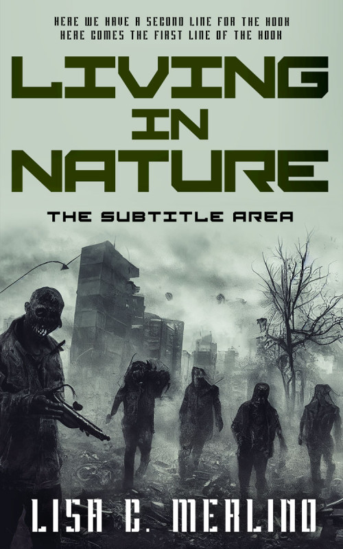 Pre Made Book Cover Powder Ash