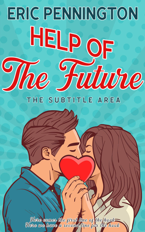 Pre Made Book Cover Fountain Blue