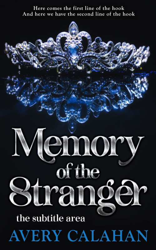 Pre Made Book Cover Black