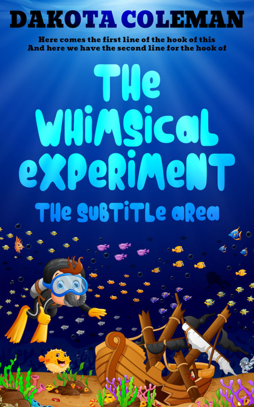 Pre Made Book Cover Catalina Blue