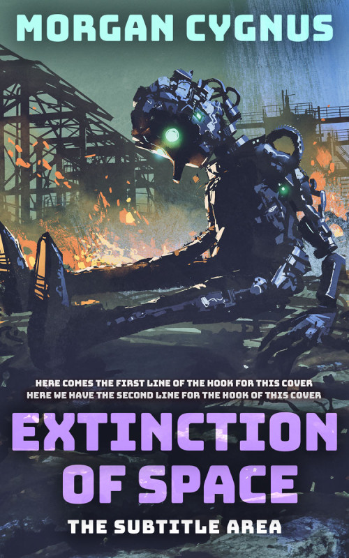 Pre Made Book Cover Bright Gray