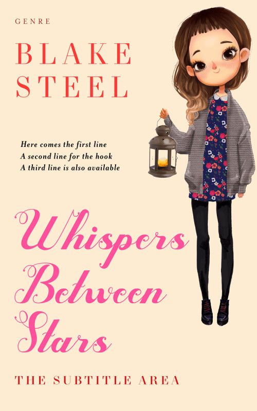 Pre Made Book Cover Champagne