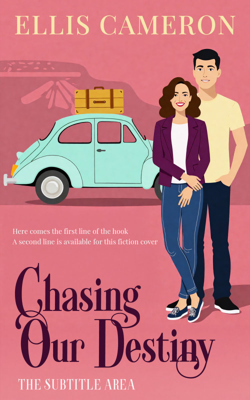 Pre Made Book Cover New York Pink