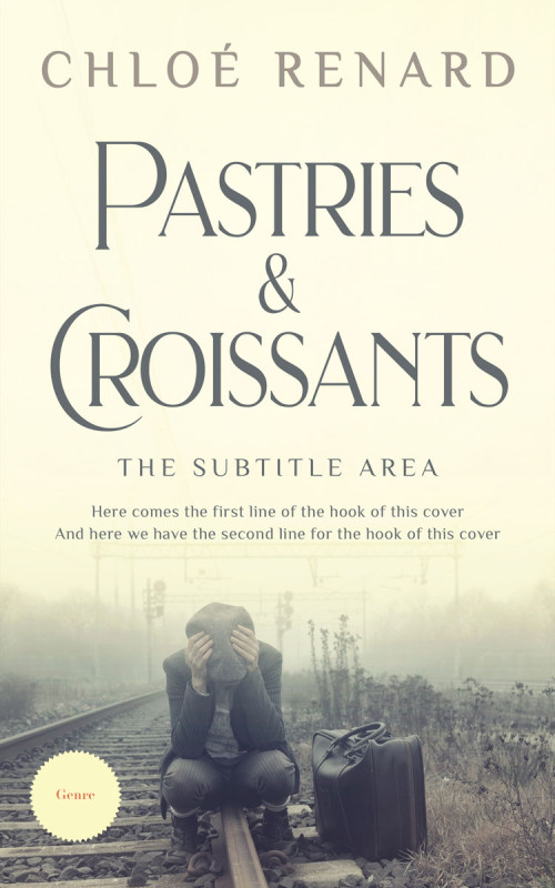 Pre Made Book Cover Mid Gray