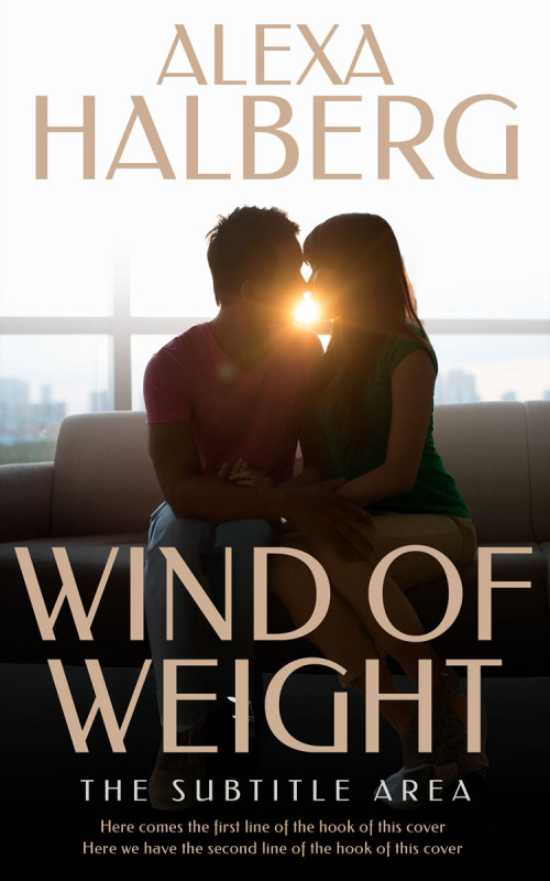 Pre Made Book Cover Soft Amber