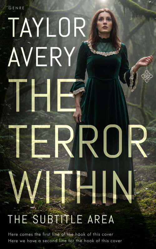 Pre Made Book Cover Log Cabin