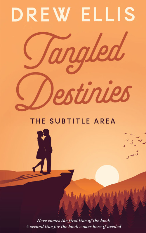 Pre Made Book Cover Sandy brown